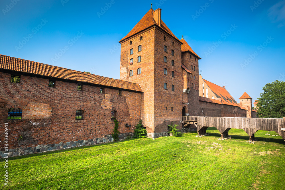 Malbork Castle at Nogat River in Poland, Europe