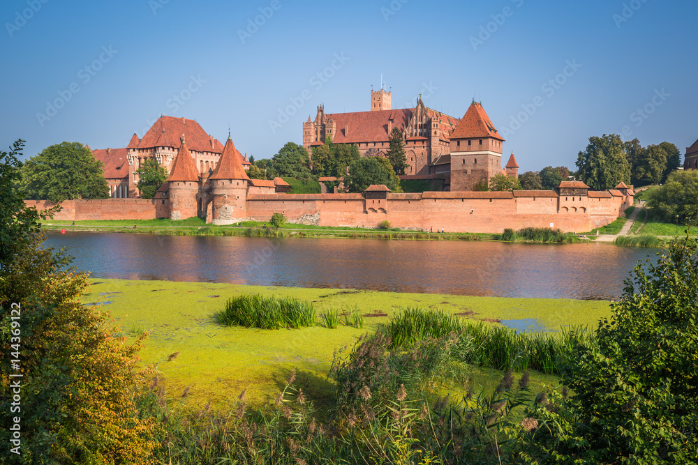 Fototapeta premium Malbork Castle in Poland medieval fortress built by the Teutonic Knights Order