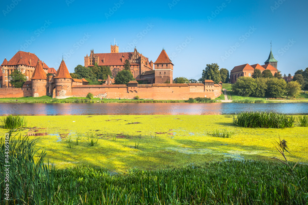 Malbork Castle in Poland medieval fortress built by the Teutonic Knights Order