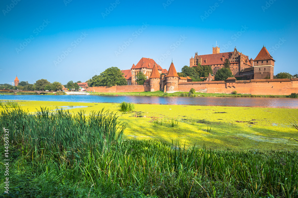 Malbork Castle in Poland medieval fortress built by the Teutonic Knights Order