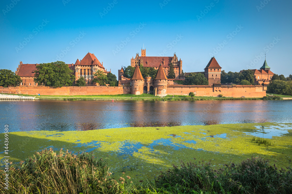 Obraz premium Malbork Castle in Poland medieval fortress built by the Teutonic Knights Order