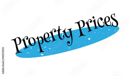 Property Prices rubber stamp. Grunge design with dust scratches. Effects can be easily removed for a clean, crisp look. Color is easily changed.