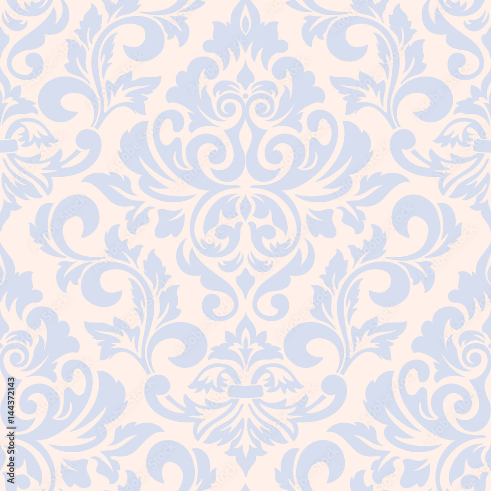 Vector damask seamless pattern element. Classical luxury old fashioned damask ornament, royal victorian seamless texture for wallpapers, textile, wrapping. Exquisite floral baroque template. Vector damask seamless pattern element. Classical luxury old fashioned damask ornament, royal victorian seamless texture for wallpapers, textile, wrapping. Exquisite floral baroque template.