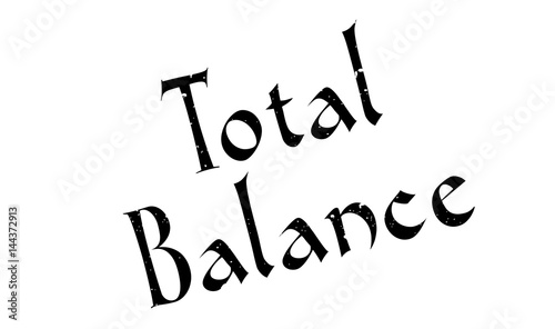 Bild auf Leinwand Total Balance rubber stamp