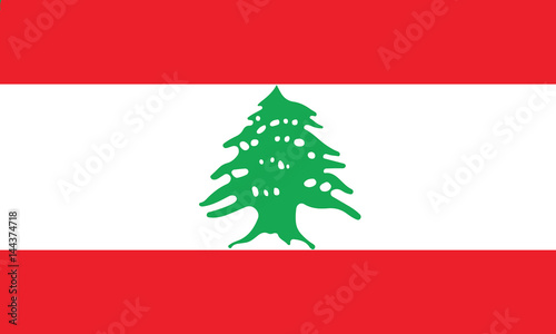 vecto of lebanon flag
