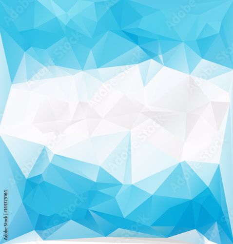 blue frozen low polygonal vector