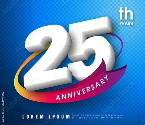 Anniversary emblems 1 anniversary template design