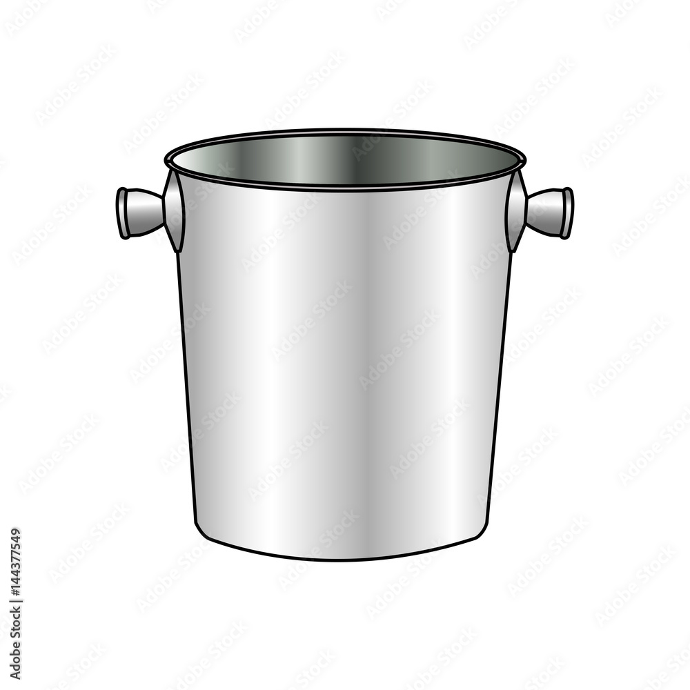 ice bucket icon image vector illustration design 