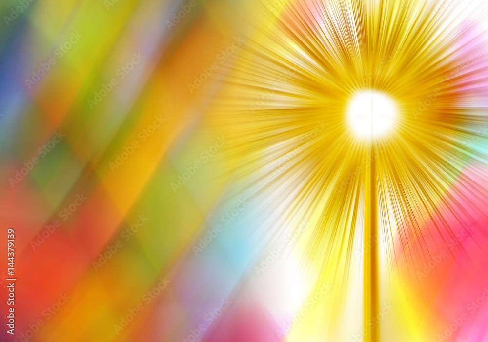 Obraz premium Eucharist monstrance for adoration of the Blessed Sacrament of the Altar. Abstract artistic blur modern background with copy space for text.