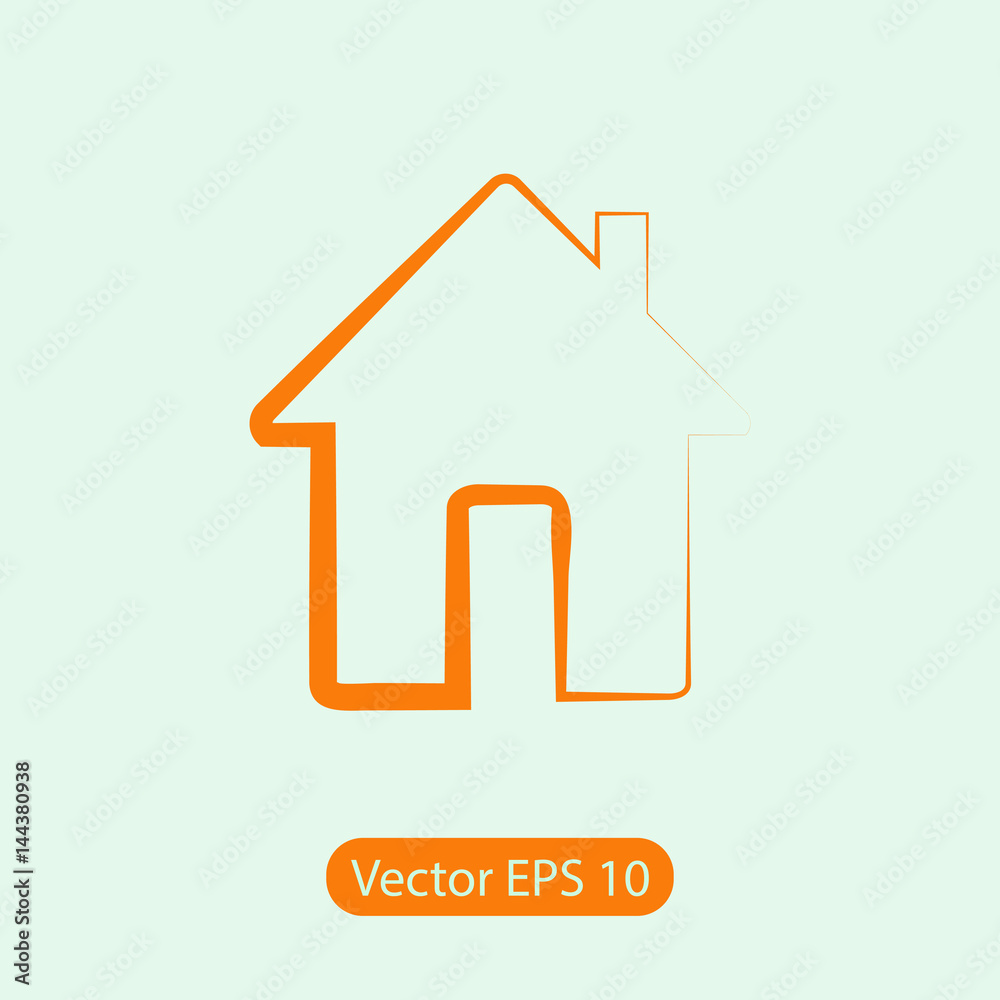 house icon, vector illustration. Flat design style house icon, vector illustration. Flat design style