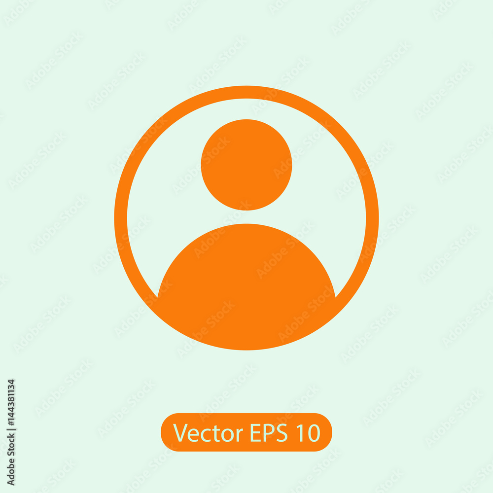 user icon, vector illustration. Flat design style user icon, vector illustration. Flat design style