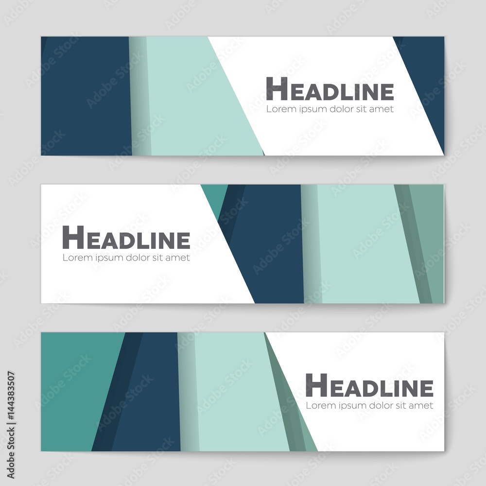 Fototapeta premium Abstract vector layout background set. For art template design, list, front page, mockup brochure theme style, banner, idea, cover, booklet, print, flyer, book, blank, card, ad, sign, sheet,, a4