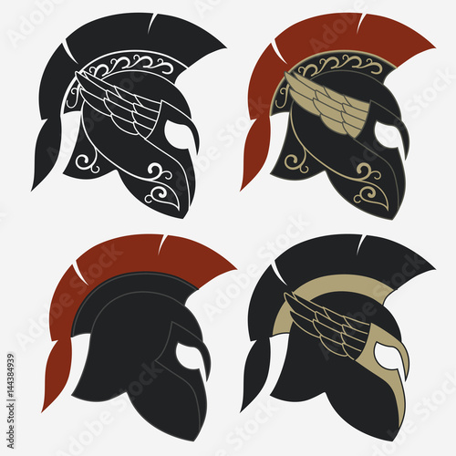 Spartan warrior Helmet