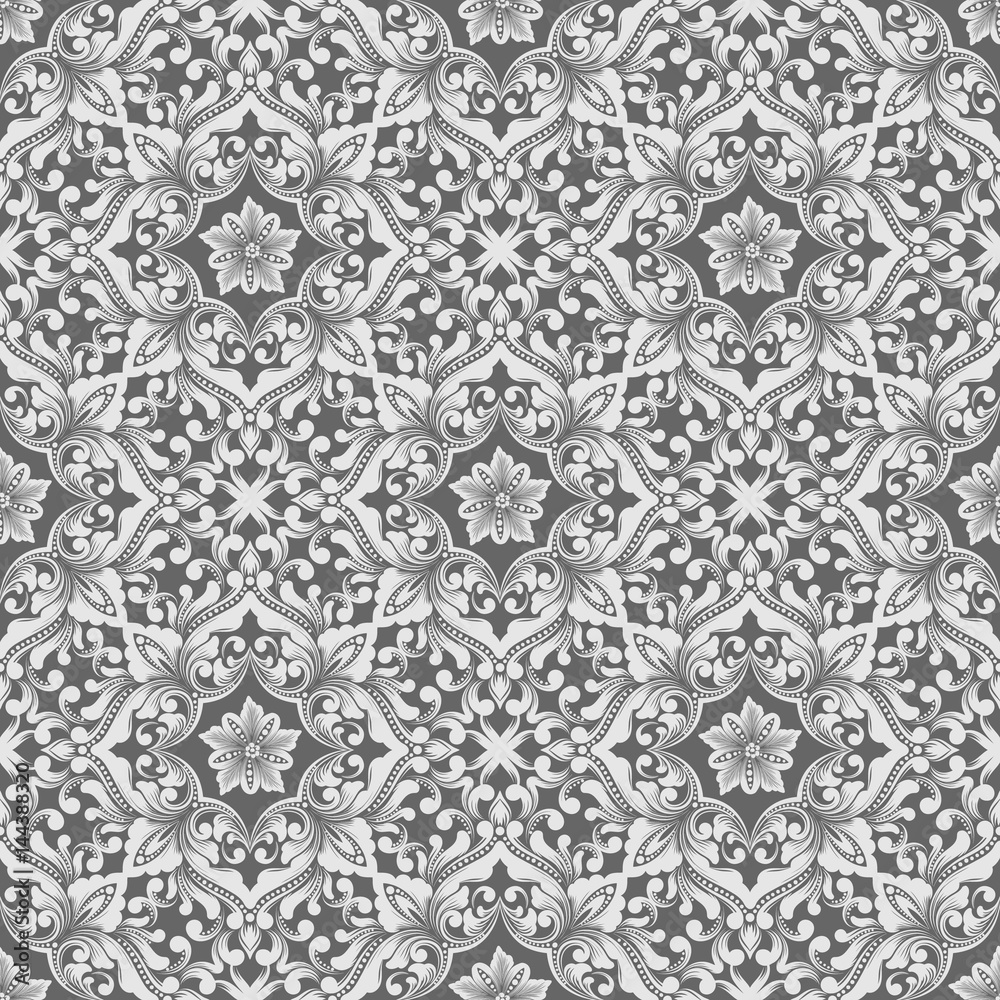 Zentangle seamless pattern background. Ethnic luxury old fashioned oriental ornament, royal seamless texture for wallpapers, textile, wrapping. Exquisite floral template.