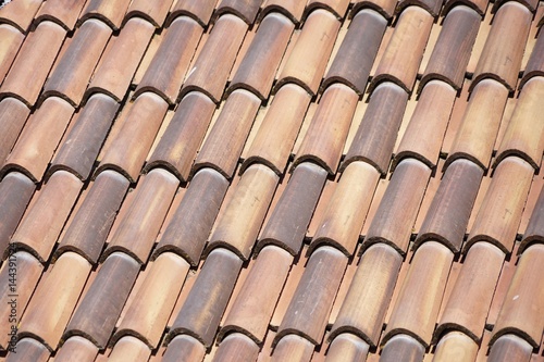 Italienische Dachziegel - Hintergrund