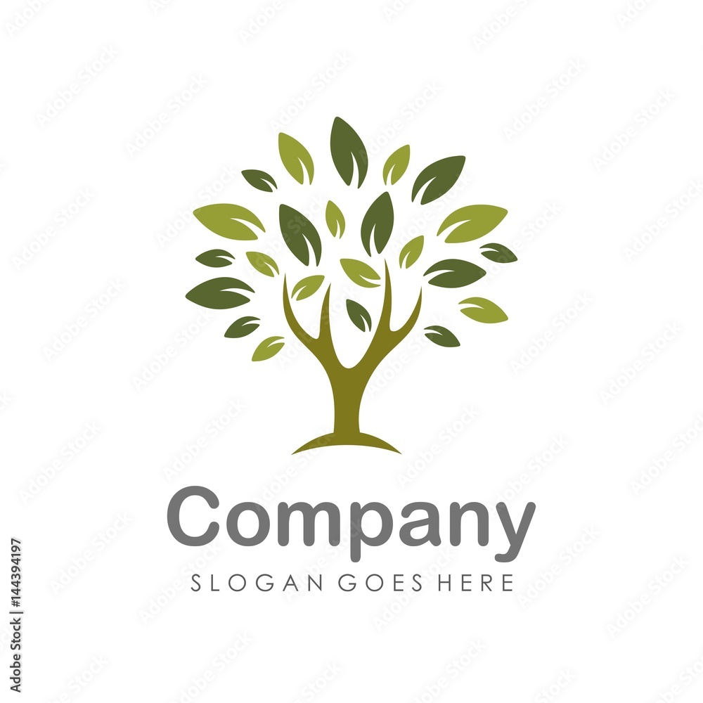 Fototapeta premium Creative and unique tree logo vector 