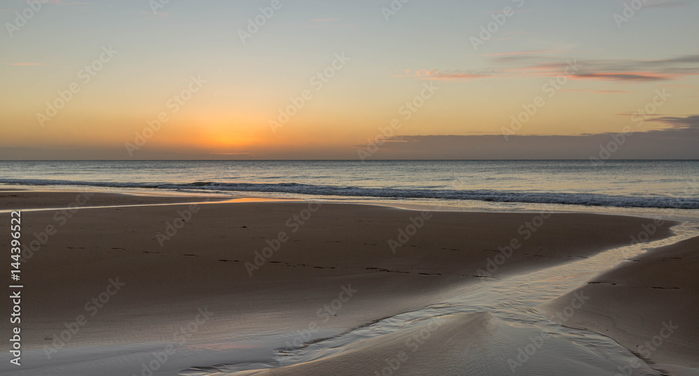 A Fraser Island Sunset, Queensland Australia. A Fraser Island Sunset, Queensland Australia.