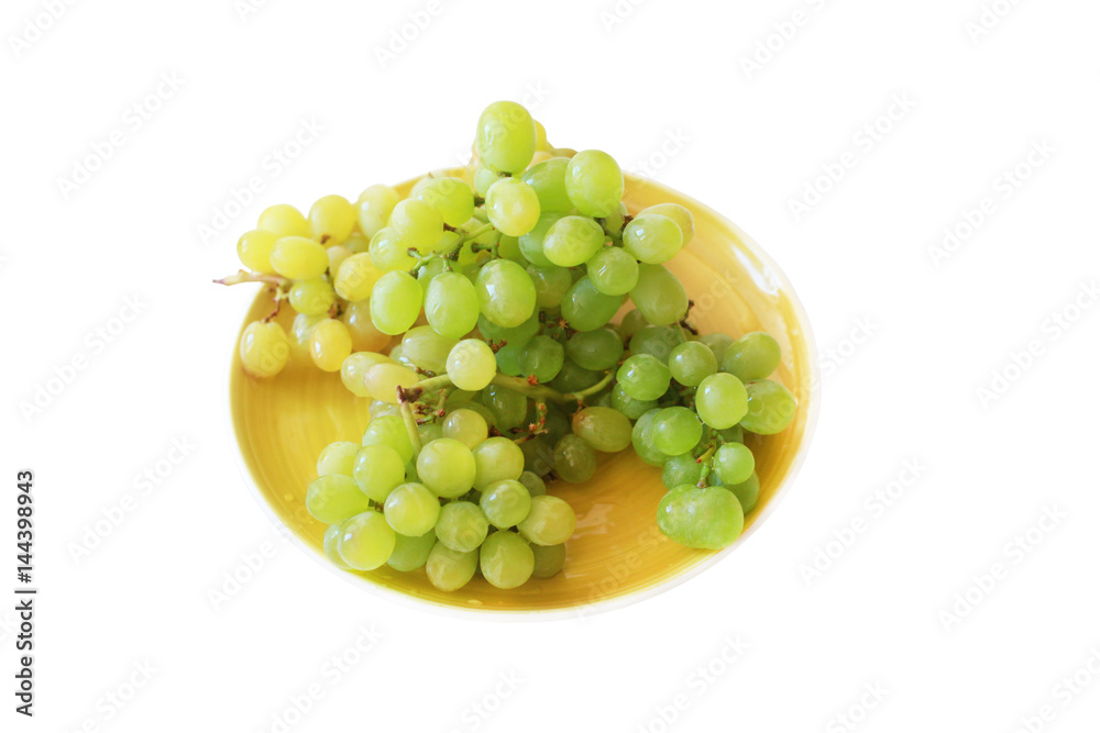 green grapes isolated on white background green grapes isolated on white background