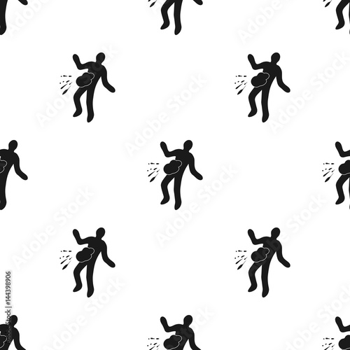 Scene of the crime icon in black style isolated on white background. Crime pattern stock vector illustration.