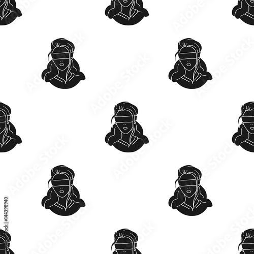 Hostage icon in black style isolated on white background. Crime pattern stock vector illustration.