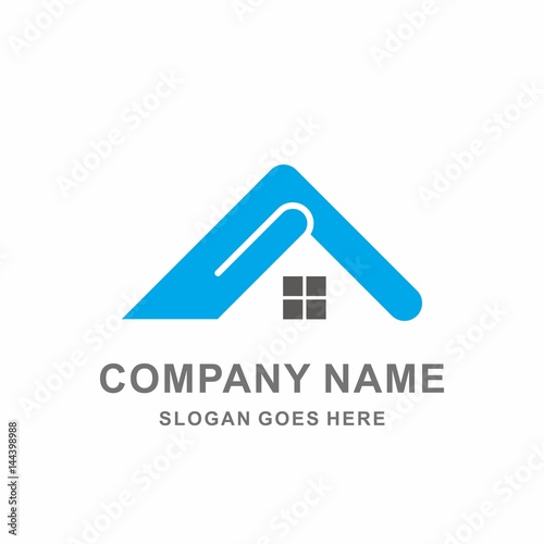 House Hand Charity Foundation Safety Protection Community Non Profit Business Company Stock Vector Logo Design Template 