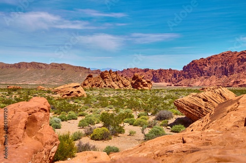 Incredibly beautiful landscape in Southern Nevada, Valley of Fire State Park, USA.