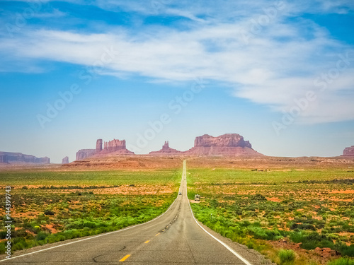 Amazing Nature of Monument Valley in USA. Famous Towers of Sandstone Formations.