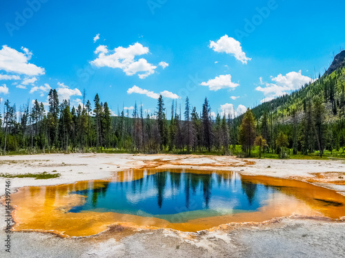 Beautiful Nature of Yellowstone National Park, USA.