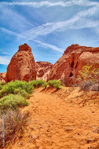 Incredibly beautiful landscape in Southern Nevada  Valley of Fire State Park  USA.