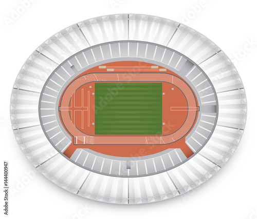 Track and field stadium