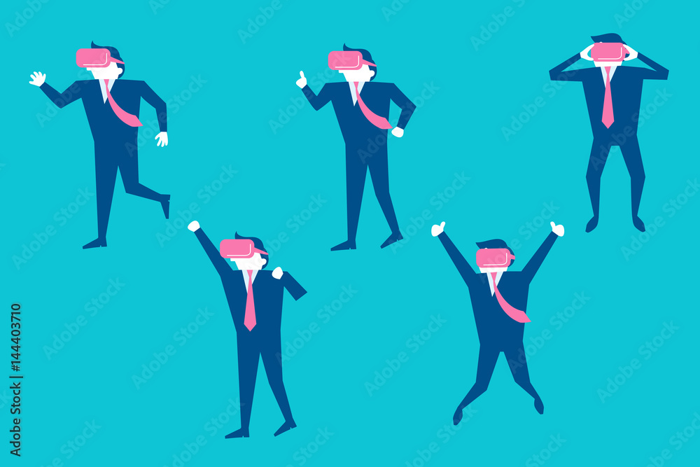 Fototapeta premium cartoon business man