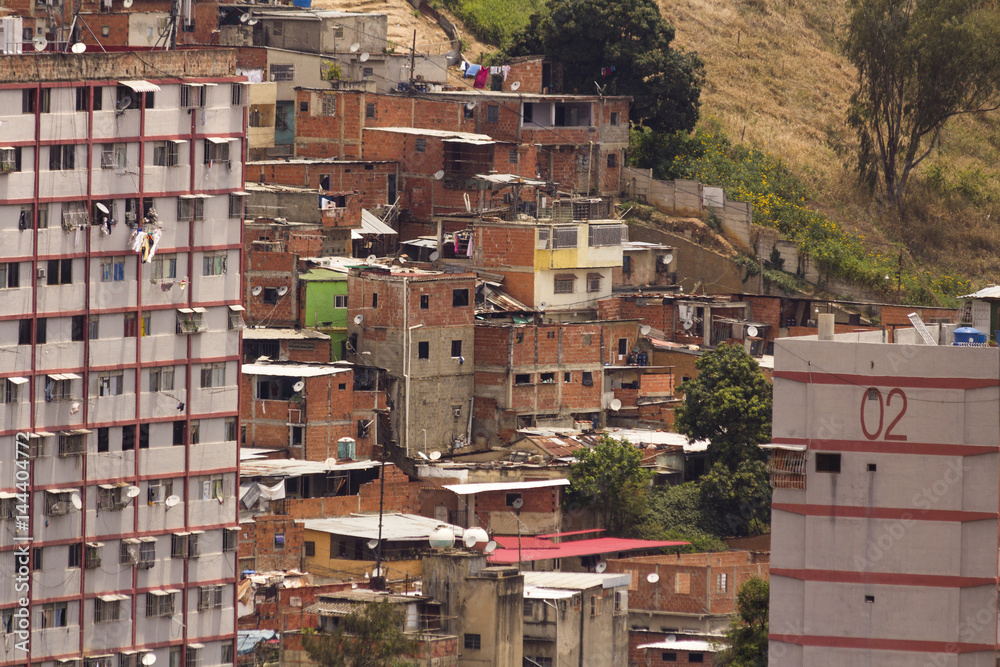Slum poverty and misery Caracas,Venezuela
