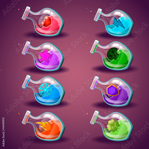 Big set with different magic elixir