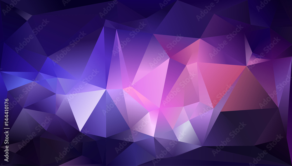Bilde på lerret Abstract triangle background
