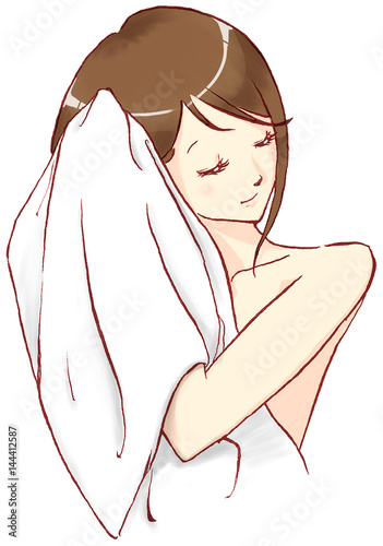 タオルで拭く女性 Stock イラスト Adobe Stock