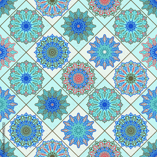 Vector  Seamless Moroccan Pattern photo