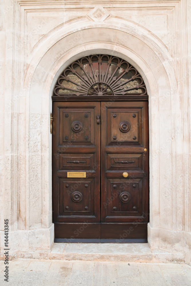 Wooden door. Conversano. Puglia. Italy. 