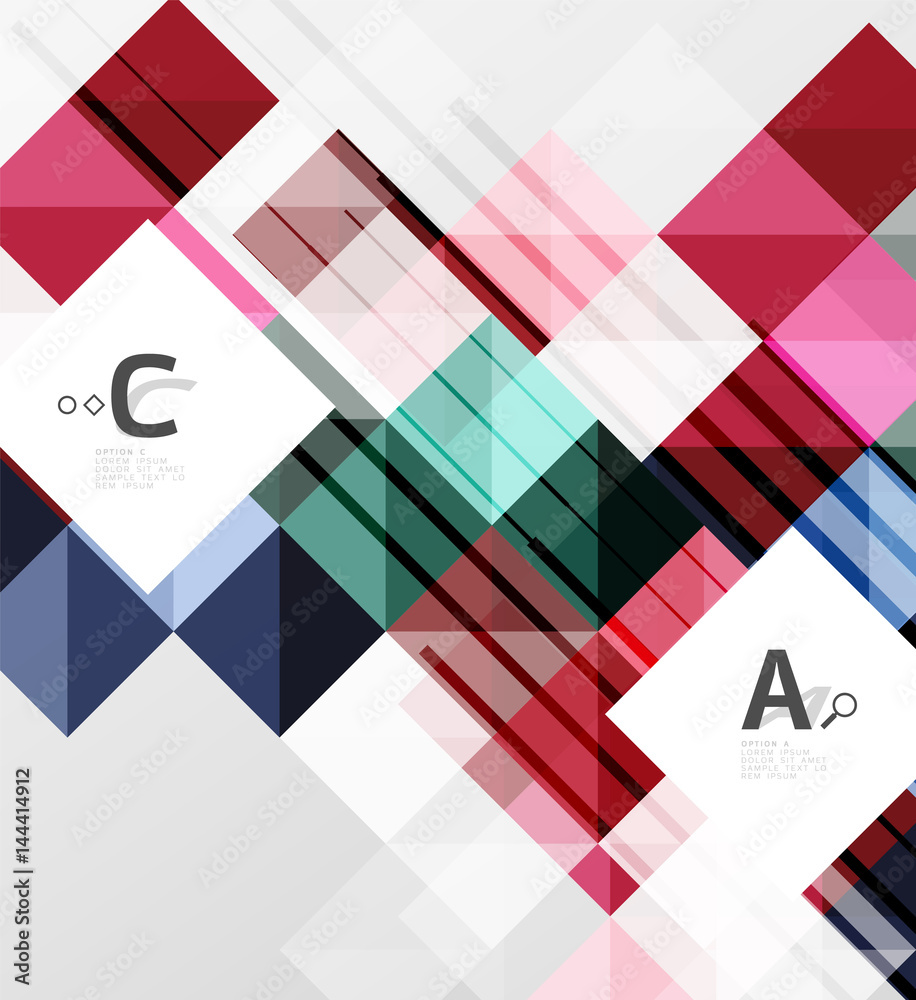 Minimalistic square shapes abstract background Minimalistic square shapes abstract background