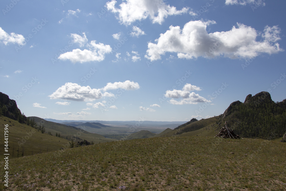 Fototapeta premium Das Mongolische Steppenland