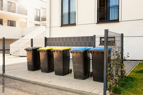 Obraz na płótnie Garbage bins