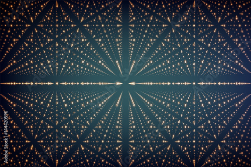 Vector infinity data matrix visualization. Big data structure with binary numbers lattice. Information code array representation. Cryptographic analysis. Bitcoin blockchain transfer.