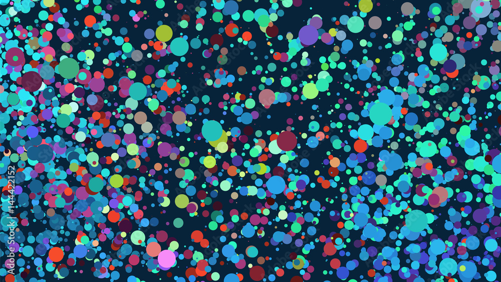 Abstract background with many falling tiny confetti pieces. vector background