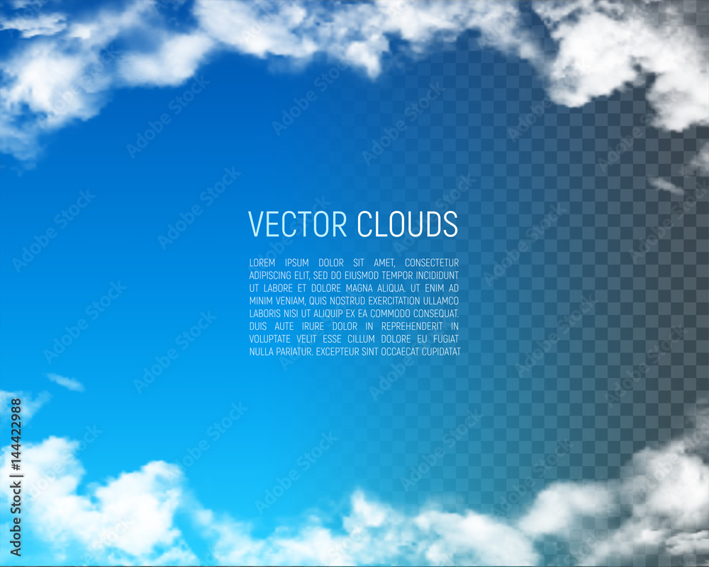 Frame with clouds
