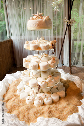 Wedding Mini Cake Ocean Theme