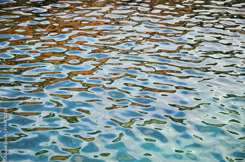 Photography Bright shimmering reflected light in the water surface