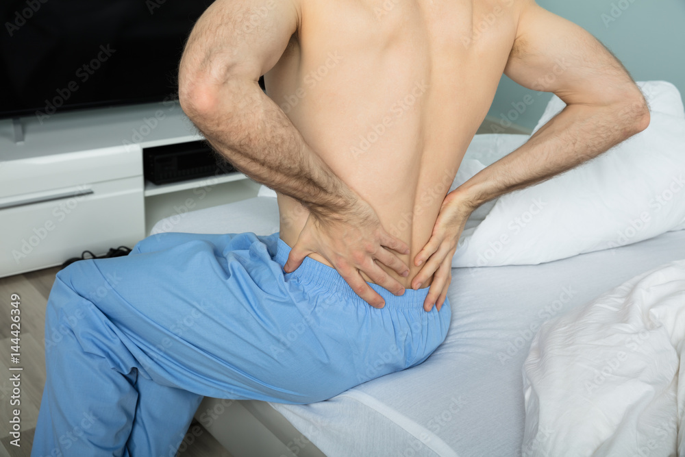 Man With His Back Pain Man With His Back Pain