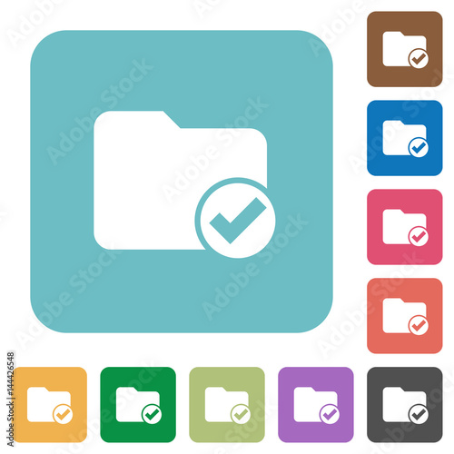 Directory ok rounded square flat icons