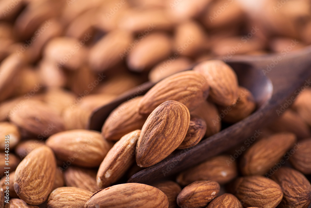 raw natural whole almonds