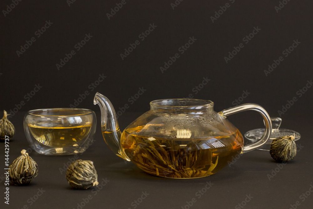 hot tea in glass hot tea in glass