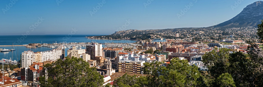 Panorama Blick auf Denia Spanien